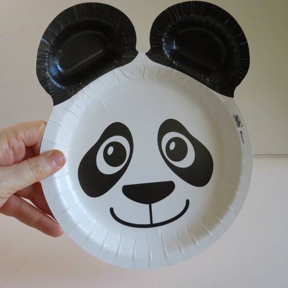 WHITE PANDA ZOO PALS Hefty paper plate (1 item) - Picture 2 of 4
